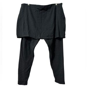 Charcoal Gray NIP  Skirt With Attached  Leggings